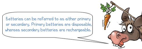 Donkee says 'Batteries can be referred to as primary or secondary'