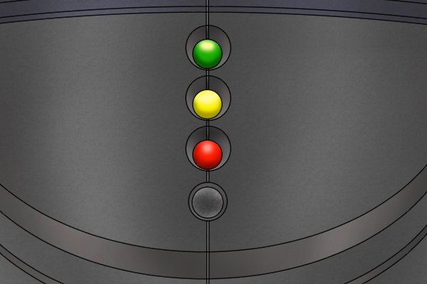 LED lighting patterns are indicated by symbols which show what the LED patterns mean on the cordless power tool battery or charger.
