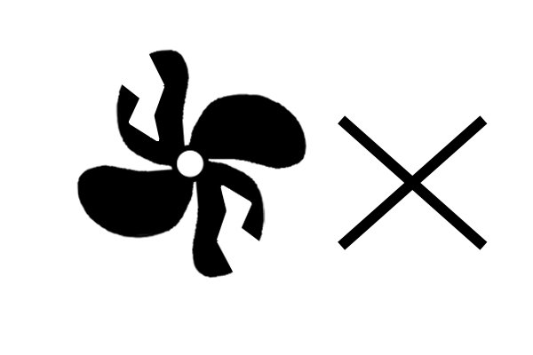 This symbol means that there is a problem with the cooling system of the charger and the cordless power tool battery won't charge.