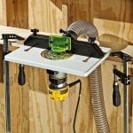 rockler trim router table on bench