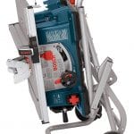 Bosch Power Tools 4100-10 Tablesaw folded for portability