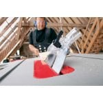 Bosch Professional GTS 10 J Corded 240 V Table Saw in use