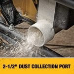 DEWALT DWE7491RS 10-Inch Table Saw 2.5 inch dust port collection