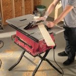 SKIL 3410-02 10-Inch Table Saw with Folding Stand in use