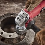 SKIL 9296-01 Paddle Switch Angle Grinder in use