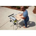 Ryobi 10 inch Portable Table Saw in use.