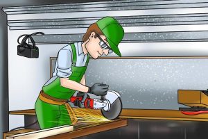 Corded angle grinders have uninterrupted power.