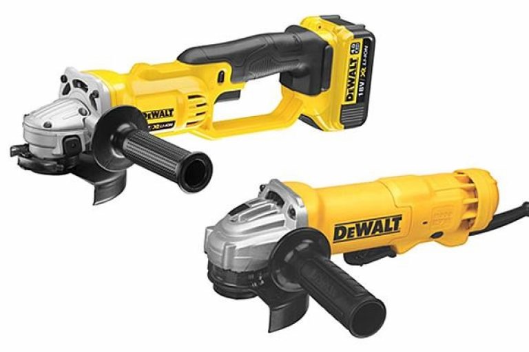 Cordless vs corded angle grinders when it comes to DeWalt.