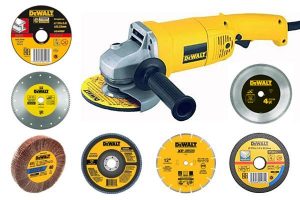 Examples of different discs and grinder accessories available on the market.