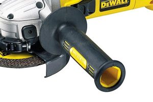 Side handle provides extra control in use.