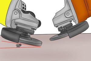 Grinding at different angles provides different results.